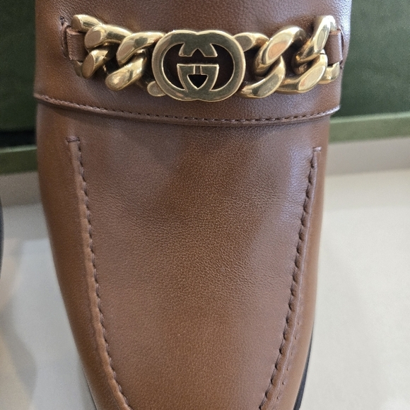Gucci Men's Brown Leather Loafers - Picture 5 of 6